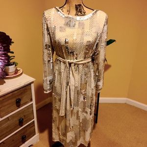 Joseph Le Bon Vintage Sequined Dress Sz 6